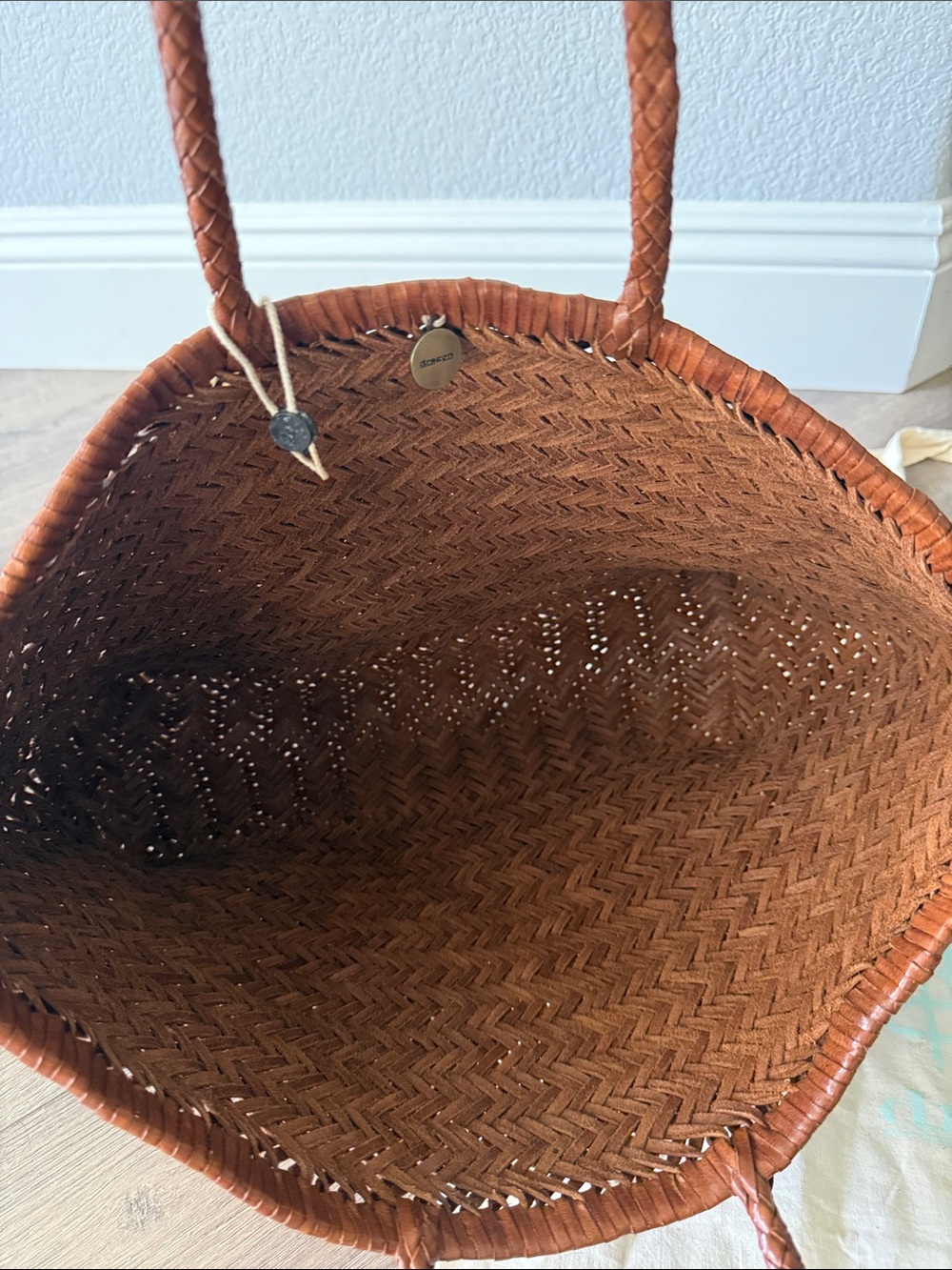 Dragon diffusion triple jump basket bags large Tan - Picture 4 of 7
